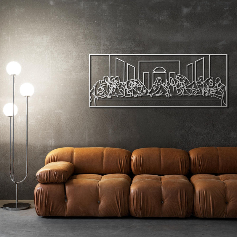 Son Akşam Yemeği Metal Duvar Sanatı | Dini Ev Dekoru