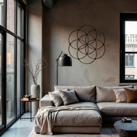 Sacred Geometry Metal Wall Art - Seed of Life Decor