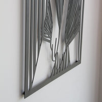 Minimalist Woman Metal Wall Art - Abstract Female Silhouette