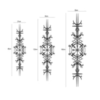 Viking Vegvisir Wall Decor | Norse Mythology Metal Art