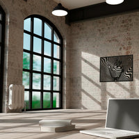 Abstract 3D Metal Hand Wall Art - Optical Illusion Decor