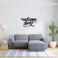 Welcome Home Metal Sign | Entryway & Front Porch Decor
