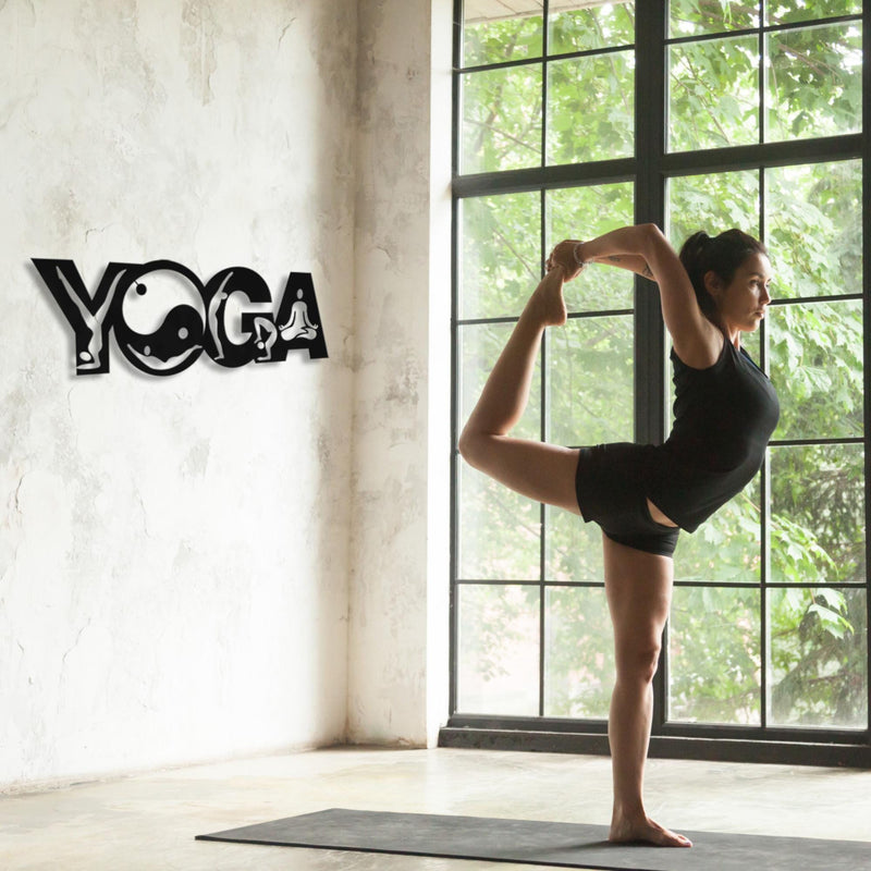 Yoga Metal Wall Art | Meditation & Spiritual Decor | Namaste Sign
