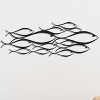 Metal School of Fish Wall Art | Modern Coastal Decor