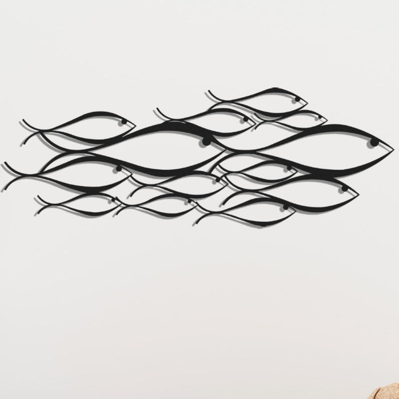 Metal School of Fish Wall Art | Modern Coastal Decor