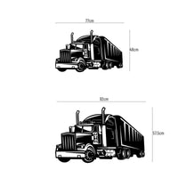 Sattelschlepper Metall Wandkunst | Amerikanische Trucker Deko
