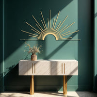 Sun Metal Wall Art - Boho Golden Sun Decor