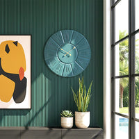 Large Wooden Wall Clock with Roman Numerals | Silent Modern Design