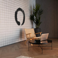 Enso Circle Metal Wall Art | Zen Japanese Calligraphy Decor