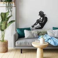 Metal Saxophone Wall Art | Jazz Music Studio Decor