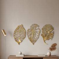 Décoration Murale Feuille Métal | Grande Déco Botanique pour Salon
