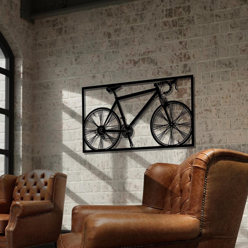 Metal Bicycle Wall Art | Modern Minimalist Bike Decor