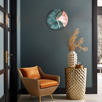 Handmade Copper Patina Wall Clock | Rustic Industrial Design