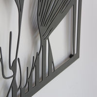 Minimalist Kadın Metal Duvar Sanatı | Modern Kadın Silüeti Dekorasyonu