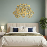 Lotus Flower Metal Wall Art | Spiritual Home Decor