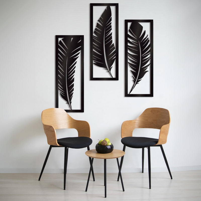 Metal Feather Wall Art | Boho & Rustic Home Decor