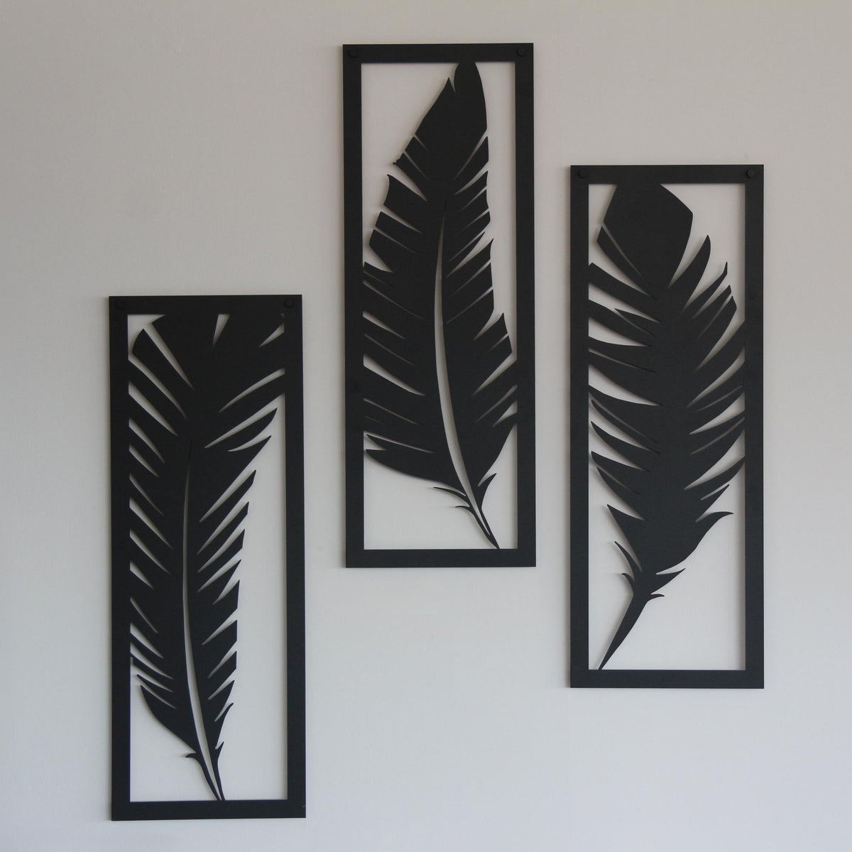 Metal Feather Wall Art | Boho & Rustic Home Decor