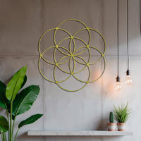 Sacred Geometry Metal Wall Art - Seed of Life Decor