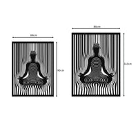 Metal Meditation Wall Art - Yoga & Spiritual Decor