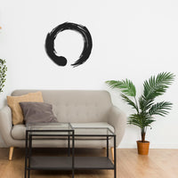 Enso Circle Metal Wall Art | Zen Japanese Calligraphy Decor