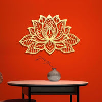 Lotus Flower Metal Wall Art | Spiritual Home Decor
