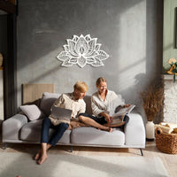 Lotus Flower Metal Wall Art | Spiritual Home Decor
