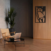 Metall Frauen Silhouette Wandkunst | Minimalistische Körperkunst Deko