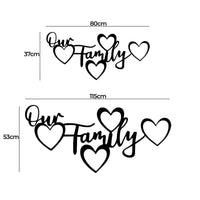 Custom Metal Family Photo Wall Art | Personalized Name Sign