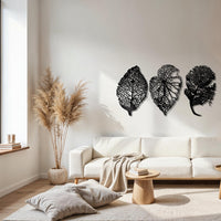 Décoration Murale Feuille Métal | Grande Déco Botanique pour Salon