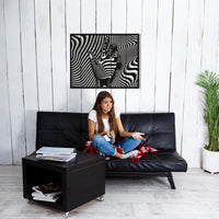 Abstract 3D Metal Hand Wall Art - Optical Illusion Decor