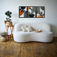 Triple Leaf Metal Wall Art Set | Modern Botanical Decor